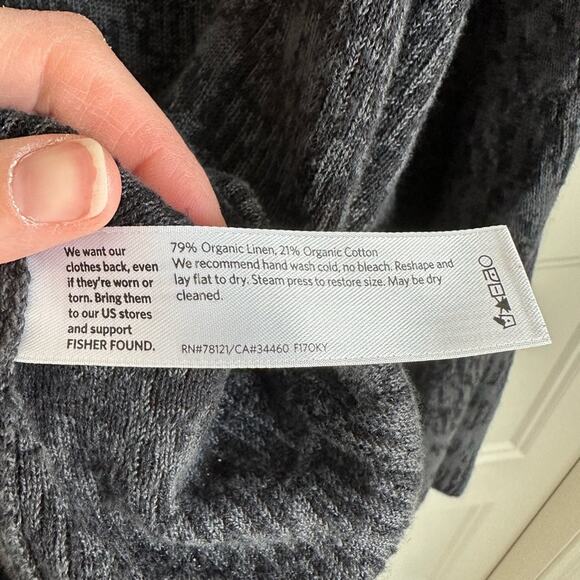 Eileen Fisher Womens Black Marled Day To Night Pull Over Sweater - Picture 7 of 9